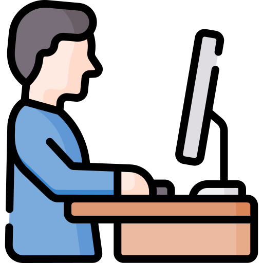 pictogramme travail bureau